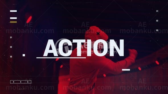 体育运动幻灯片快速切换AE模板