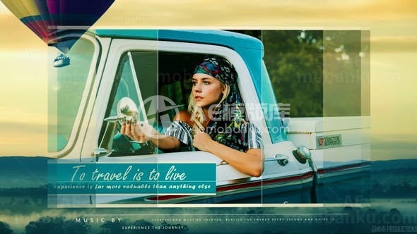 旅行者幻灯片展示AE模板