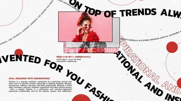 时尚幻灯片动态展示AE模板