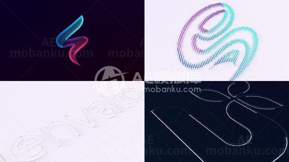 时尚简约的标志演绎AE模板