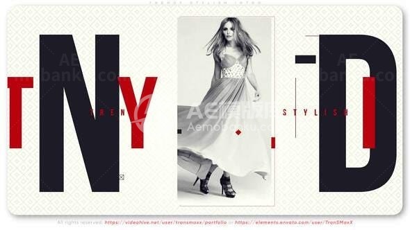 新潮时尚图片视频展示AE模板