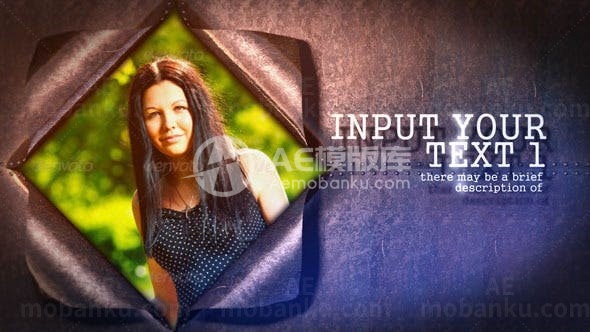 金属板掀开图片视频展示AE模板