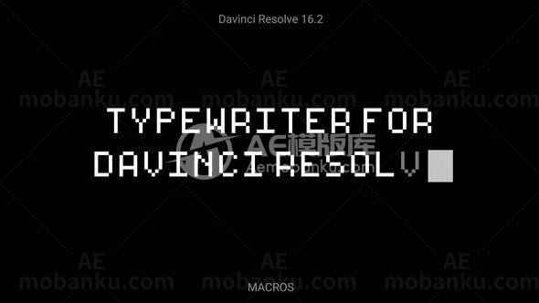 打字机标题动态演绎AE模板