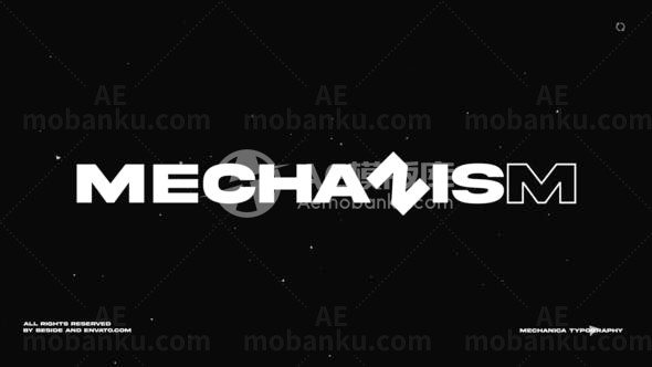 时尚排版标题展示AE模板