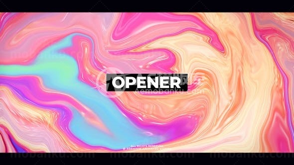 快速动态幻灯片展示AE模板