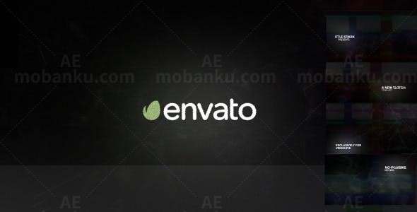 电视噪音故障演绎AE模板