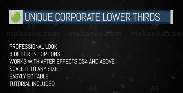 企业信息标题动态展示AE模板