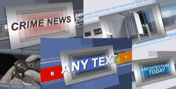 环球电视演绎AE模板