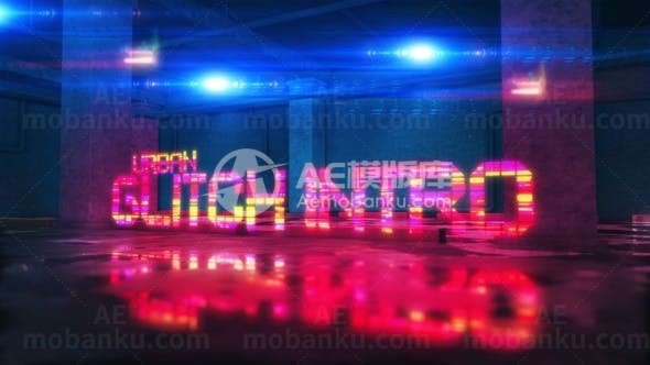 城市故障效果介绍视频展示AE模板