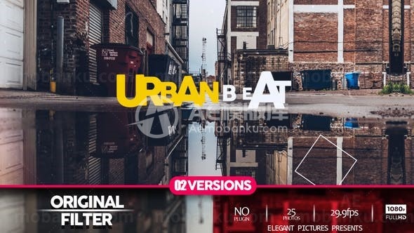 城市时尚幻灯片展示AE模板