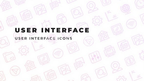 用户界面图标动态演绎AE模板