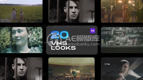 故障失真效果图片视频展示AE模板