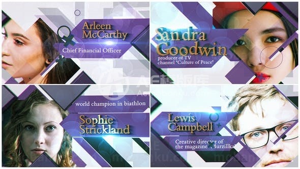 公司视频名片动态演绎AE模板