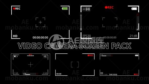 摄像机平面视频展示AE模板