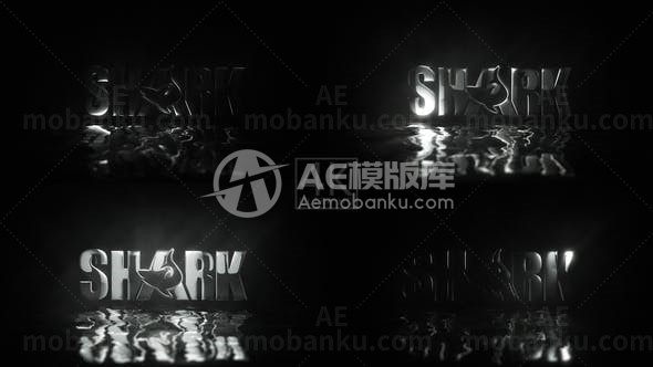 水反射标志演绎AE模板