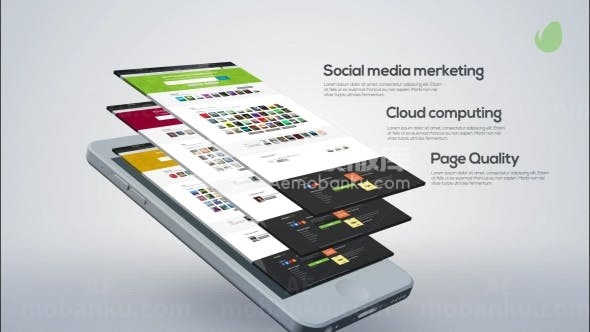 网站演示主题推广宣传AE模板