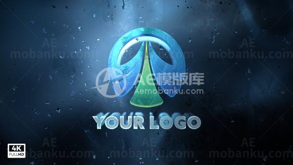 冬季冰雪标志演绎AE模板