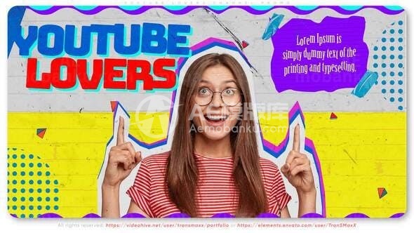 Youtube情侣频道宣传片AE模板