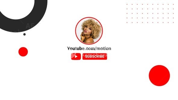 Youtube简介演绎AE模板