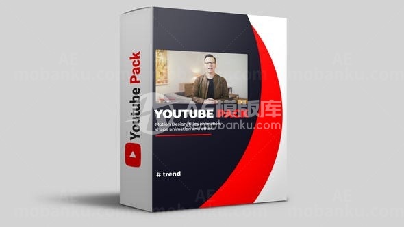 多组Youtube图标演绎AE模板