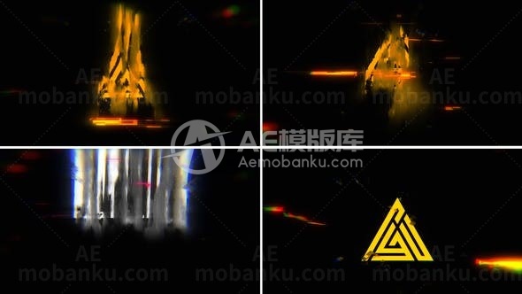 快速故障标志演绎AE模板