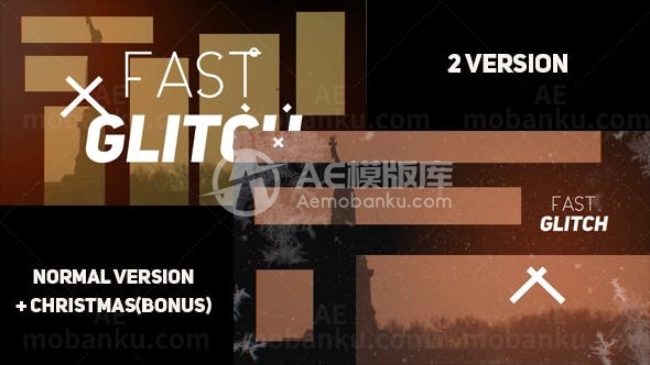 快速故障幻灯片展示AE模板