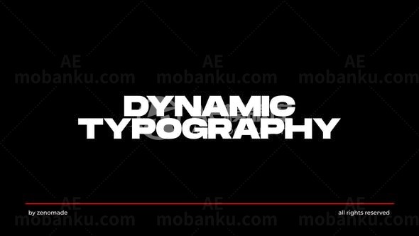 快速标题动态演绎AE模板