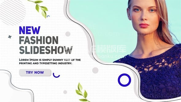 时尚幻灯片动态展示AE模板