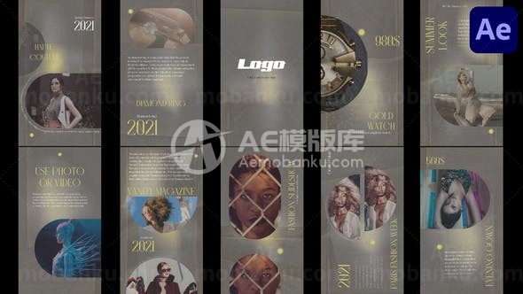 时尚故事幻灯片展示AE模板