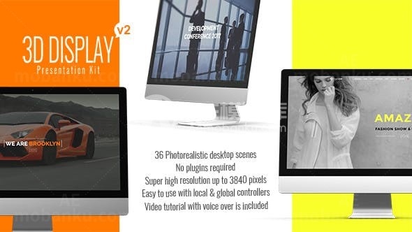 三维显示器显示展示AE模板