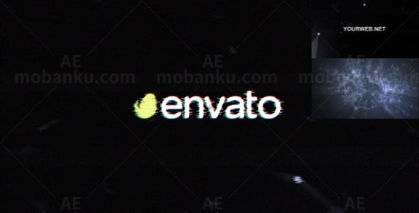 异常故障标志显示演绎AE模板