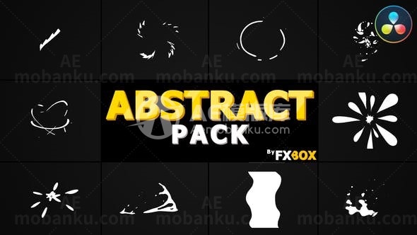 抽象闪光元素特效演绎AE模板