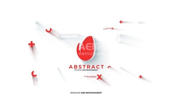 卡通风格标志动态演绎AE模板