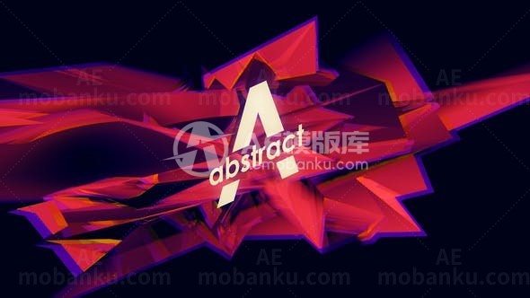 抽象标志展示演绎AE模板