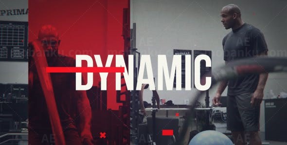 体育运动宣传片展示AE模板