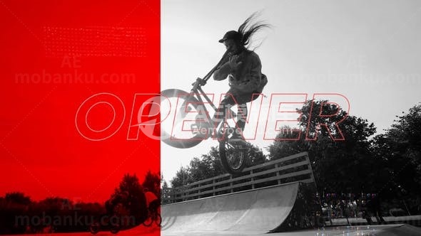 体育运动图片视频展示AE模板