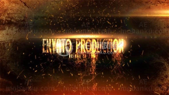 冒险电影片名演绎AE模板