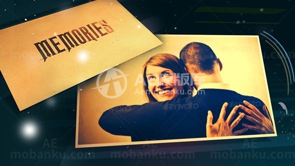 回忆老照片展示AE模板