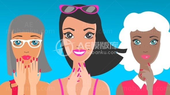 卡通风格产品介绍AE模板