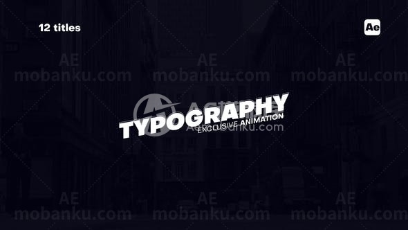 动画标题演绎AE模板