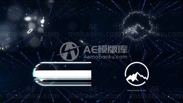 人工智能标志演绎AE模板