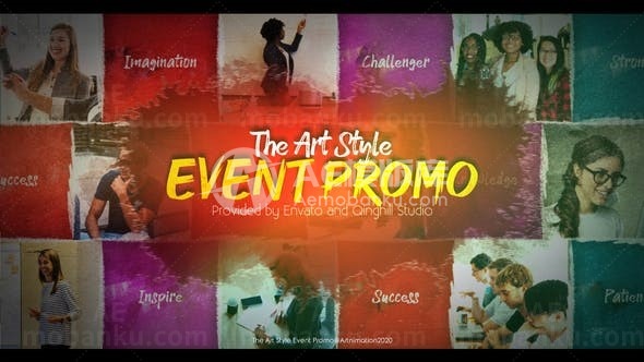 艺术风格活动宣传片AE模板