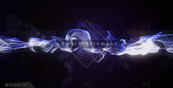 粒子爆炸效果徽标演绎AE模板