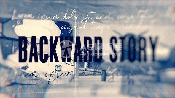 落后境况下的图片展示AE模板