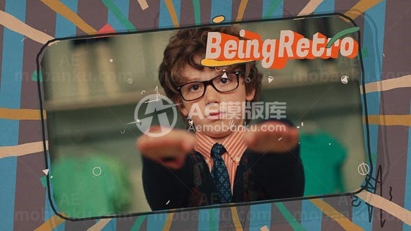 复古图片视频展示AE模板