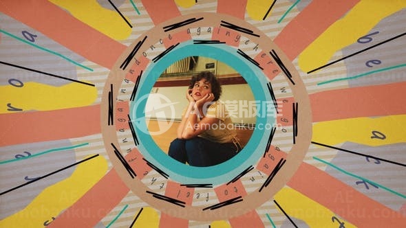 复古图片视频展示AE模板