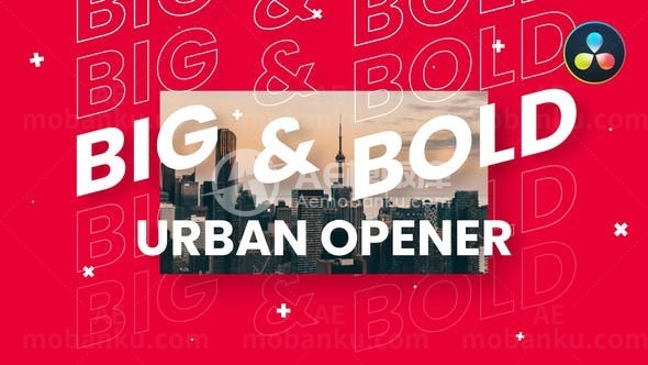 动感标题图片视频展示AE模板