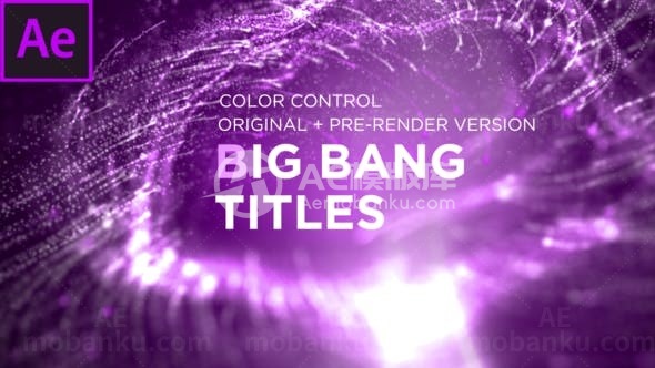 大爆炸标题演绎AE模板