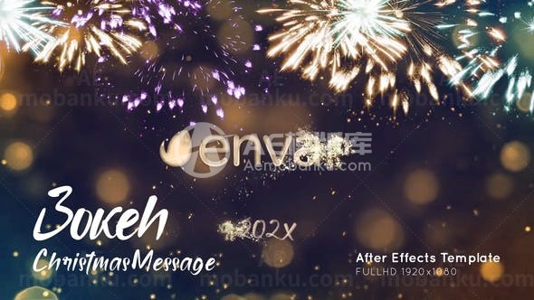 圣诞节致辞演绎AE模板