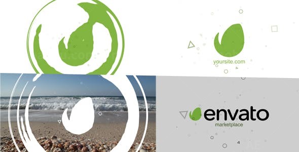 泡泡标志展示演绎AE模板